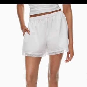 Aritzia Wilfred Rylance Poplin Short XS White NWT